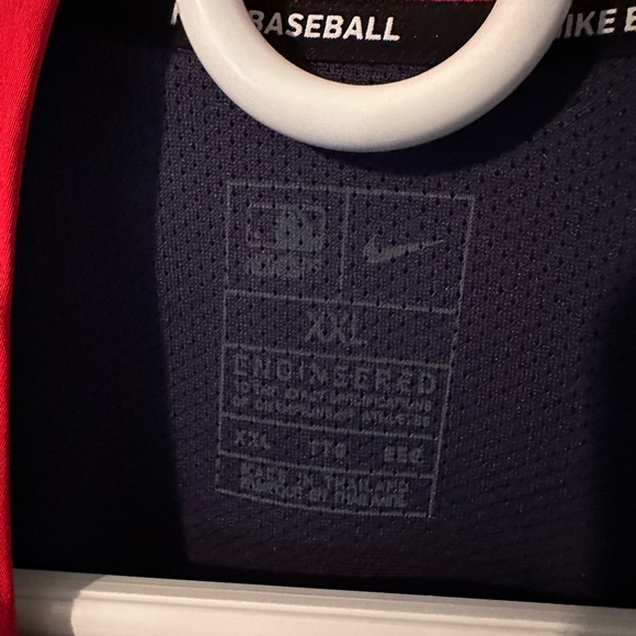 Minnesota Twins Nike Red/Navy Authentic Collection Short Sleeve Pullover Jacket - Picture 3 of 5